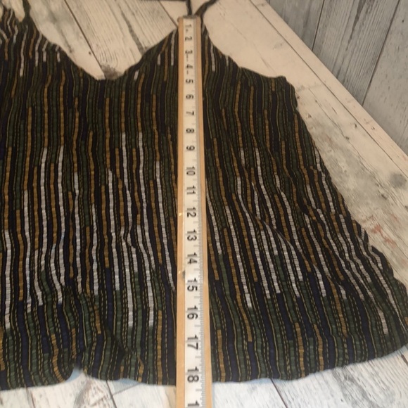 H&M Multi Colored Strip Shoulder Tie Tank Top 6 - Picture 9 of 9